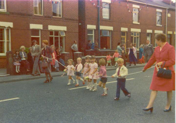 Bamfurlong Methodists walking day 1977