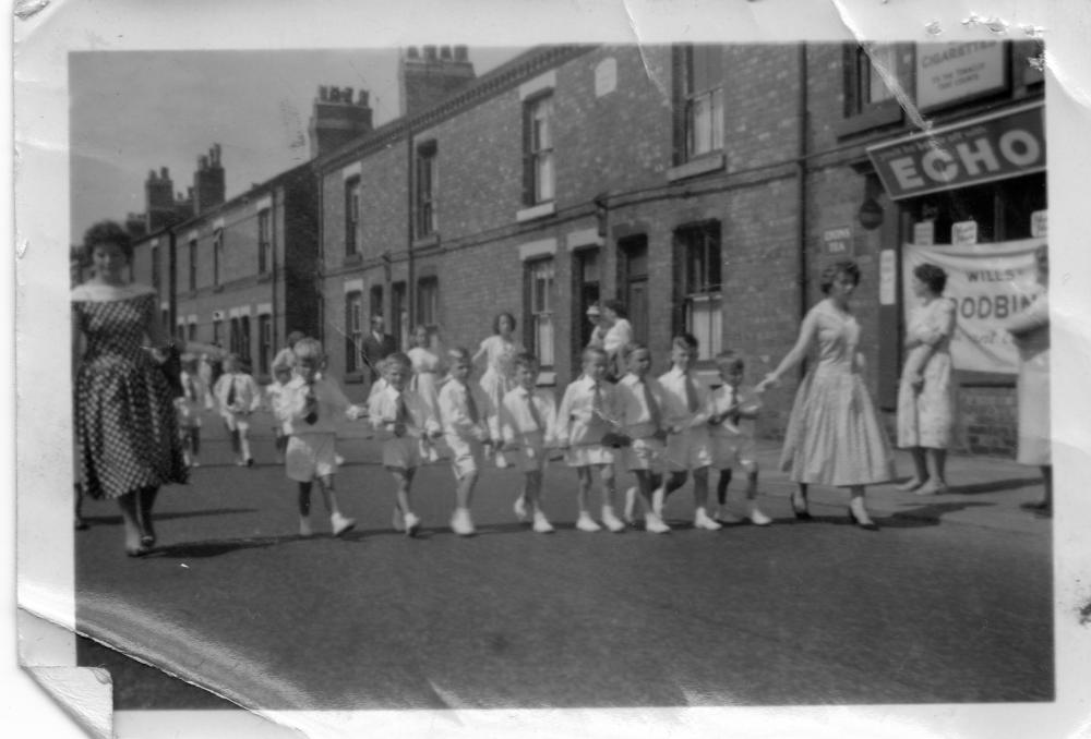 walking day about 1958 