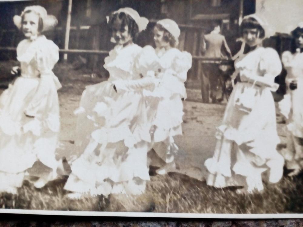 Maids of honour, higher Ince may queen,probably 1955