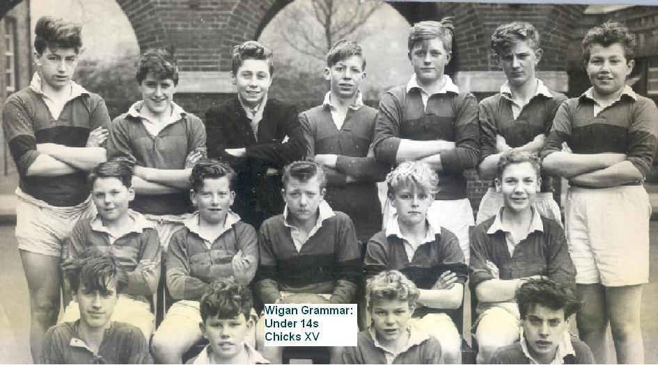 Wigan Grammar School 1960s Rugby XV.