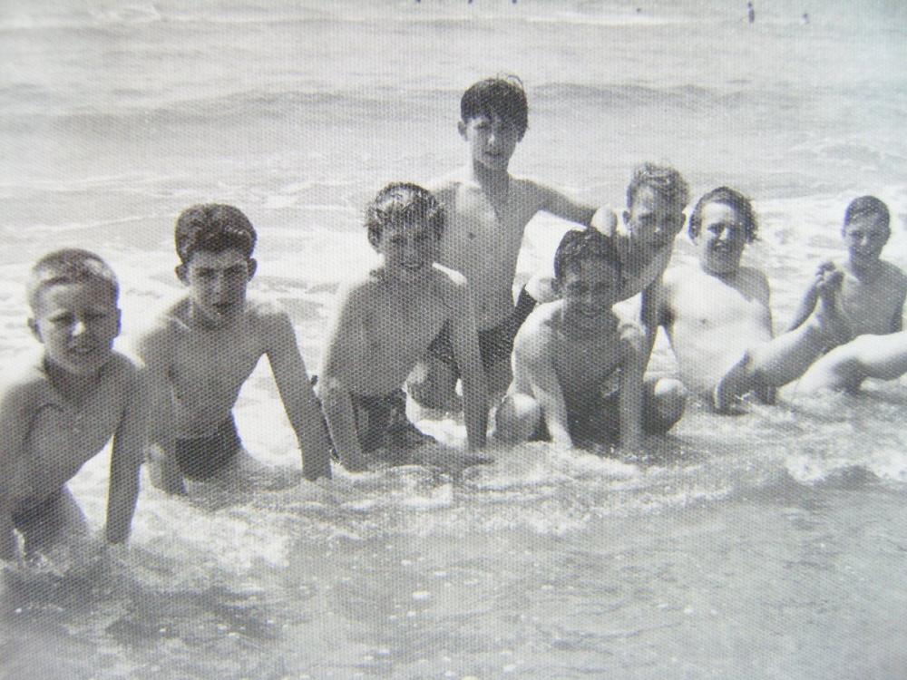 On the beach, July 1962.