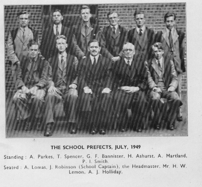 school prefects 1949