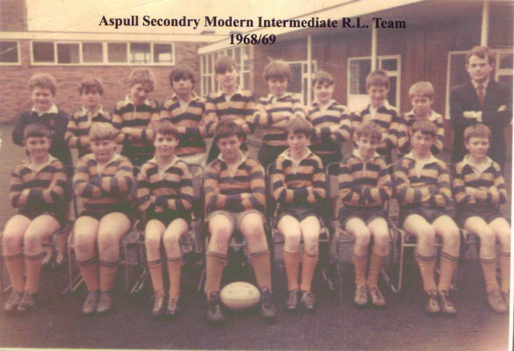Aspull School Intermediate Rugby Team 1968/69