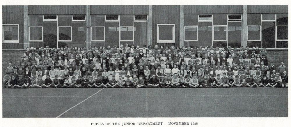 PUPILS JUNIOR DEPARTMENT NOVEMBER 1958