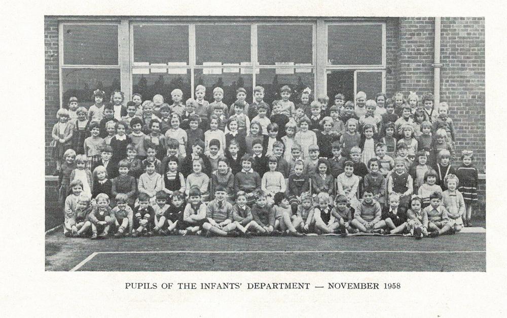 Ince in Makerfield C.E Junior School. Infants 1958