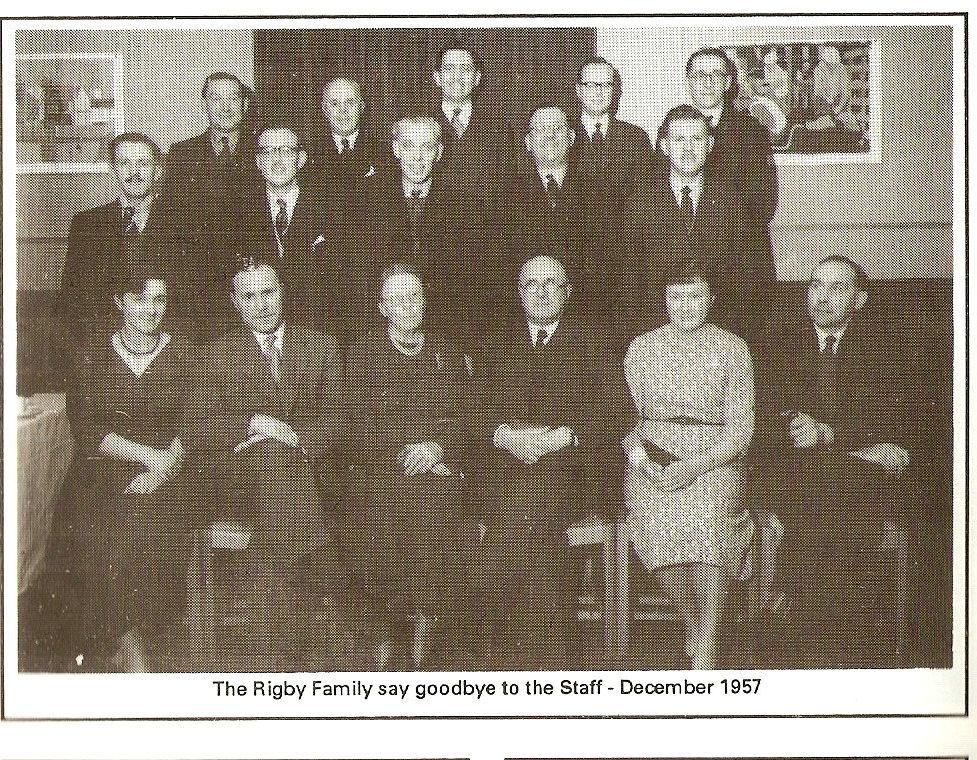 Retirement of headmaster Arthur Rigby