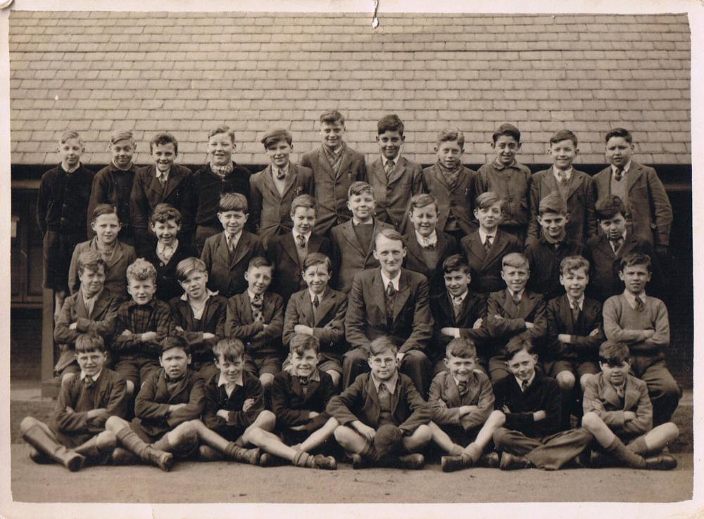 my husbands father at school circa 1946: young John Rourke...of trent road Norley Hall