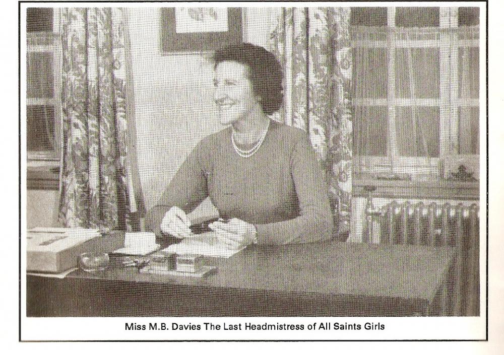 Headmistress Miss Davies.