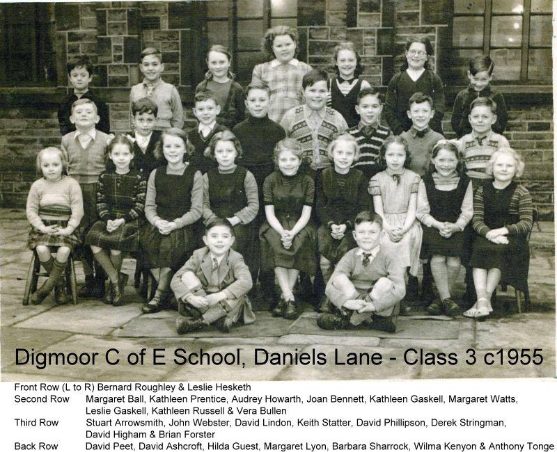 Digmoor C of E School Class 3 c1955