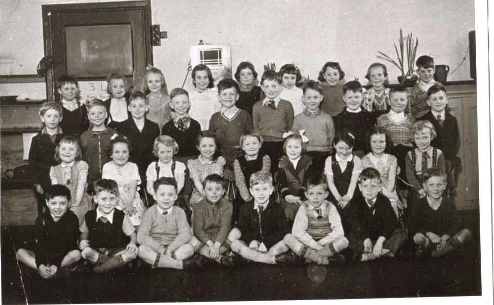 St. Mark's CE Junior School Class, Newtown, Wigan  c 1957 