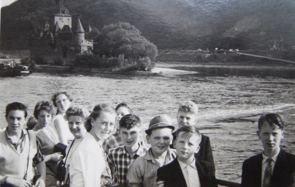 School trip to Germany 1960 on the River Rhine.