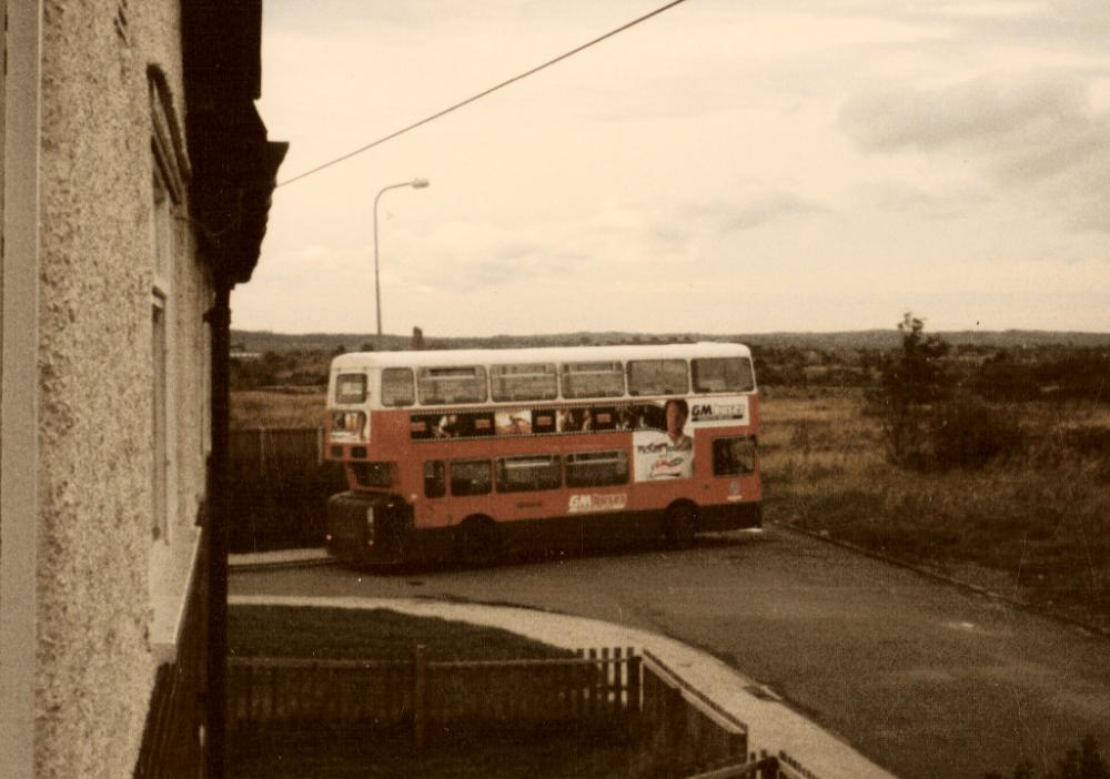 Bus at leyland park terminus circa1989