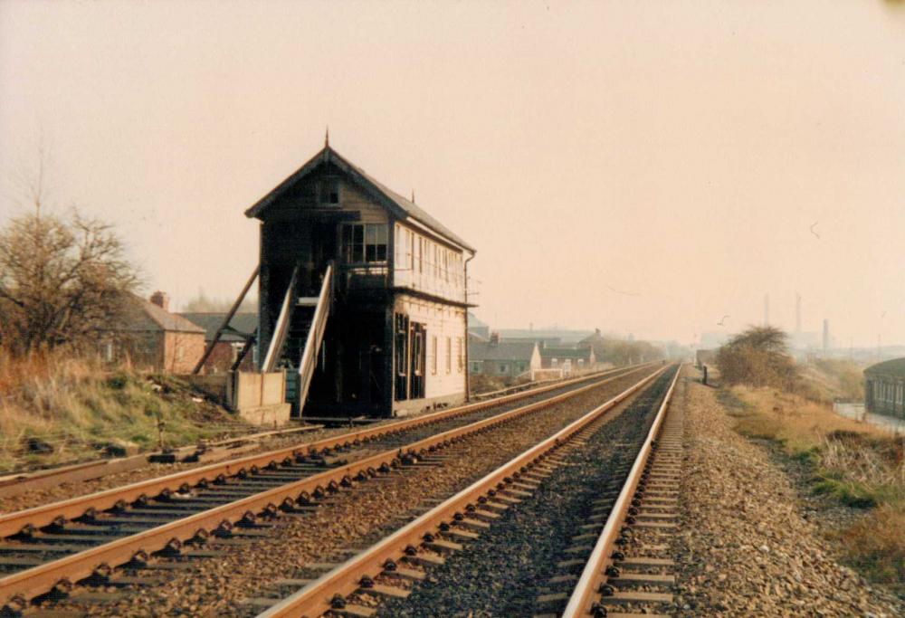 Douglas Bank Signal Box (After Being Burnt Out By Vandals In November 1985)
