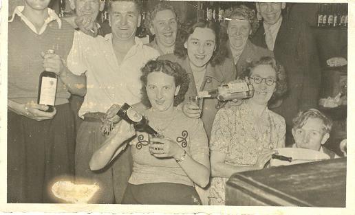 Some of the regulars in Swinley Club, late 50's early 60's.