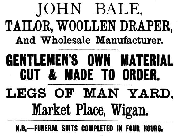 1879 Advert - John Bale Draper