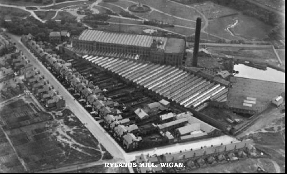 AERIAL VIEW RYLANDS MILL 1920'S