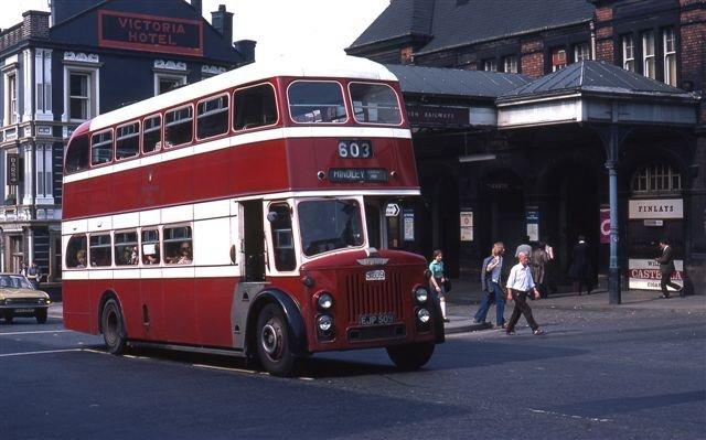 Wigan Corporation Bus, Wallgate, 1976.