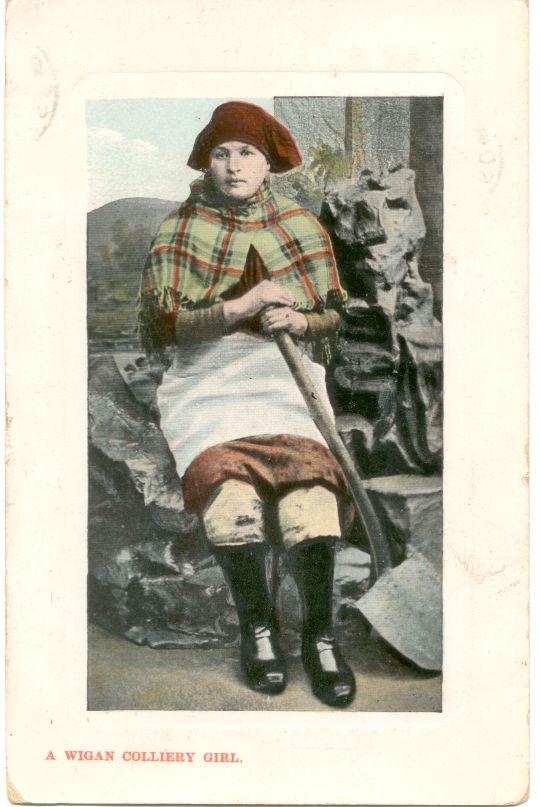 A Wigan Colliery Girl. 1909. A Wigan Colliery Girl. 1909.