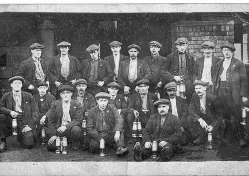 Miners at Blundells Colliery
