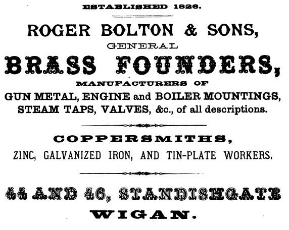 1874 Advert - Roger Bolton