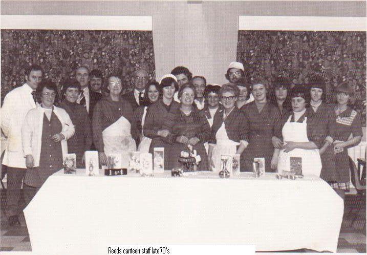 Reeds canteen staff, late 1970s.