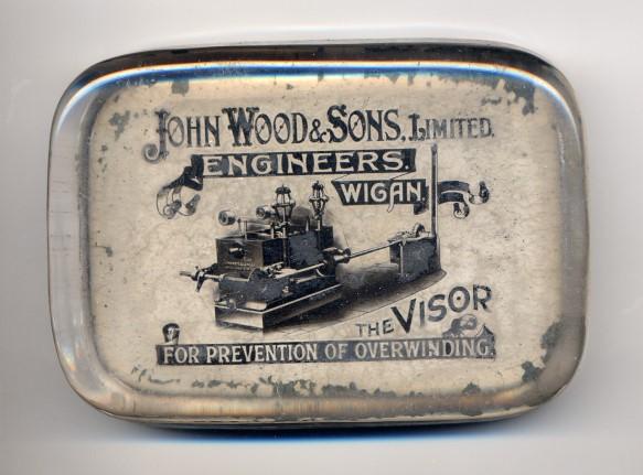 Glass Paper Weight John Wood & Sons Engineers.
