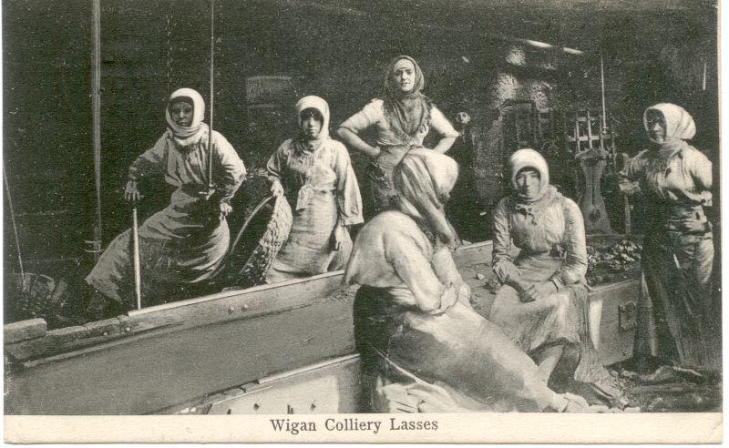 Wigan Colliery Lasses. 1905. Wigan Colliery Lasses. 1905.
