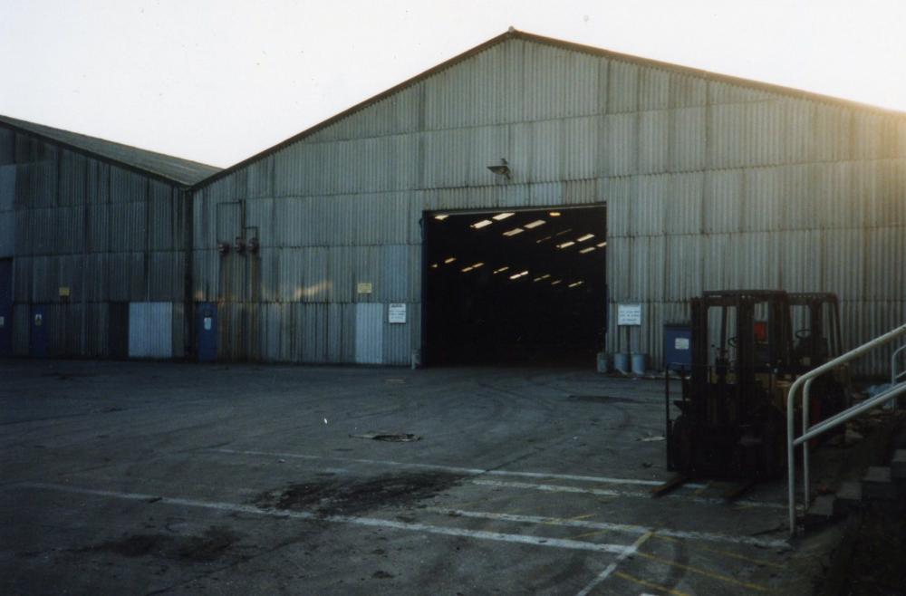 Glass works warehouse main entrance