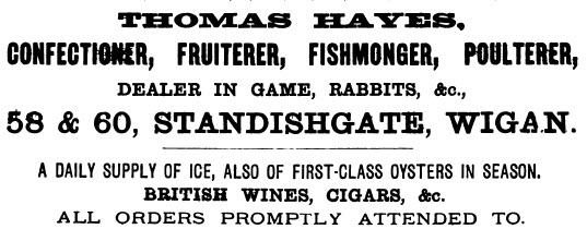 1874 Advert -Thoma Hayes