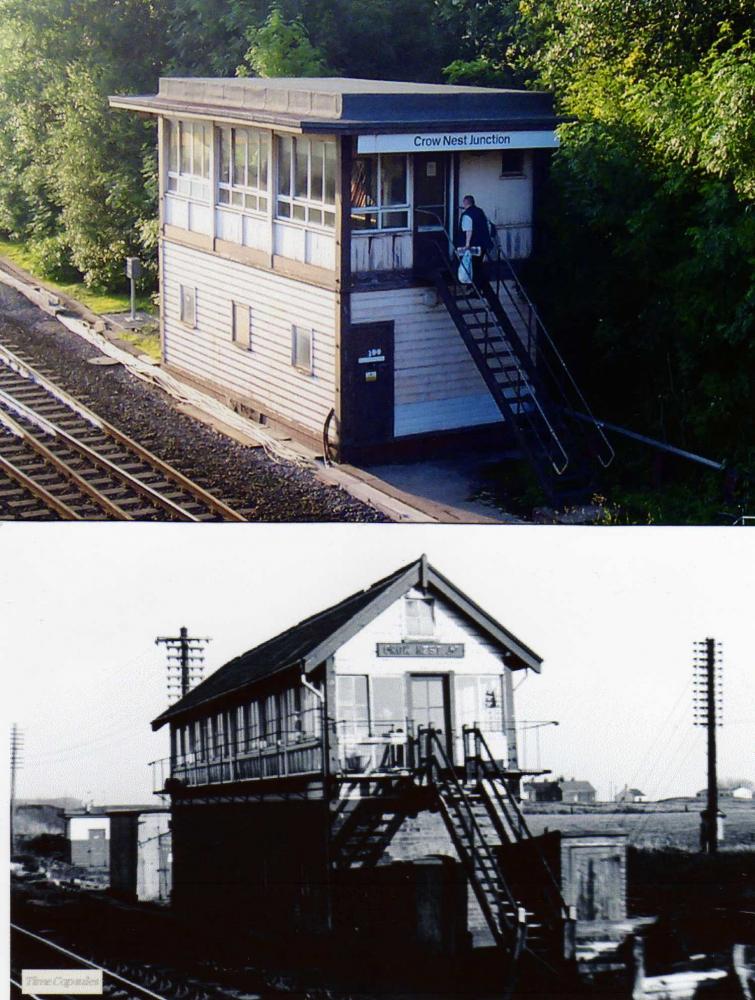 Crow Nest Junction Now and Then.