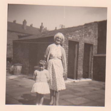 Christine & Grandma McGugan, Teck Street backyard