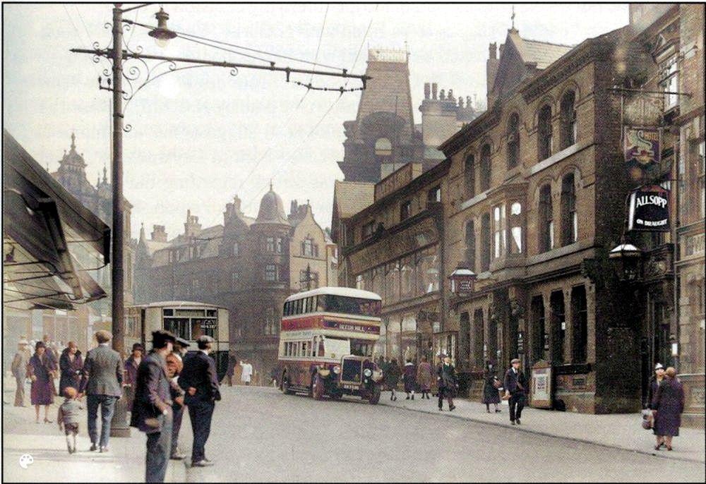 Colourisation of 1930 Market Street photo