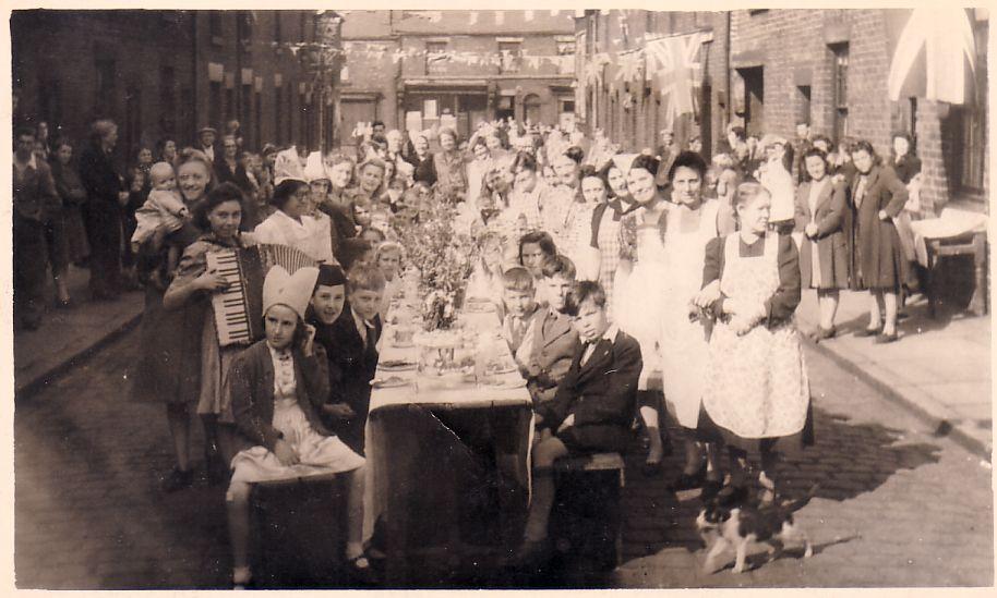 VJ Day street party, 1945.