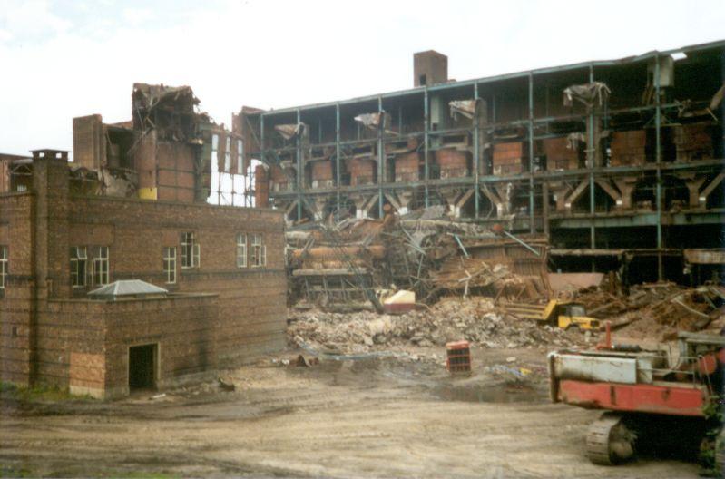 Westwood Power Station being demolished in August, 1989.