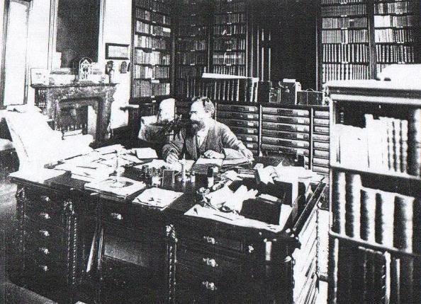 James Ludovic in the Library at Haigh