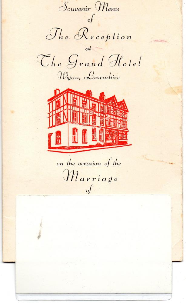 The Grand hotel Souvenir Menu