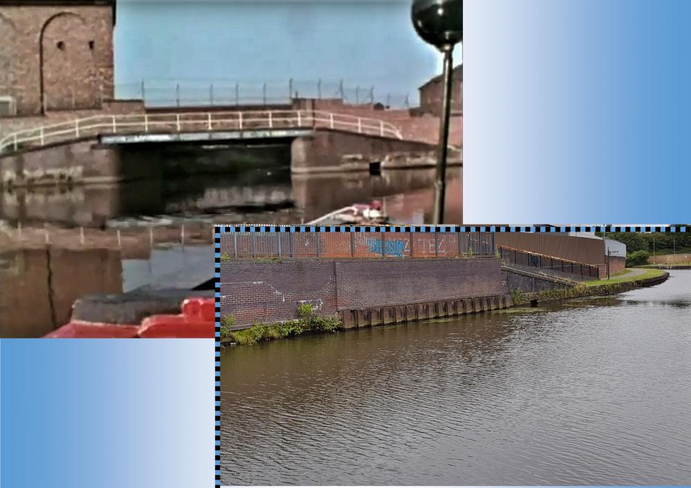 Footbridge between Henhurst lock & the old power station