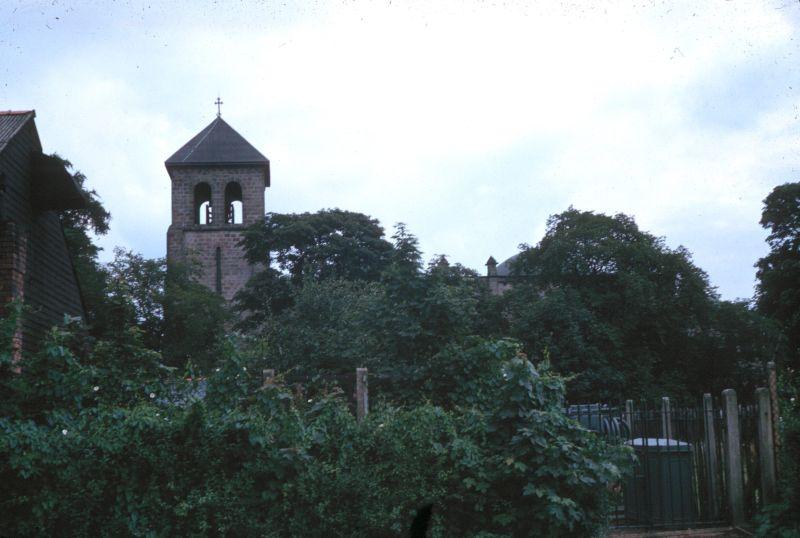 Behind St Oswald's Church, 1964.