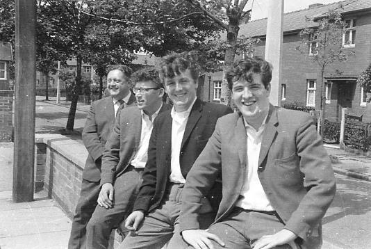 Four Wellfield Hotel Regulars, early 1960's