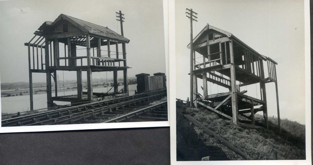 Abandoned Signal Box near Golborne 29/8/63