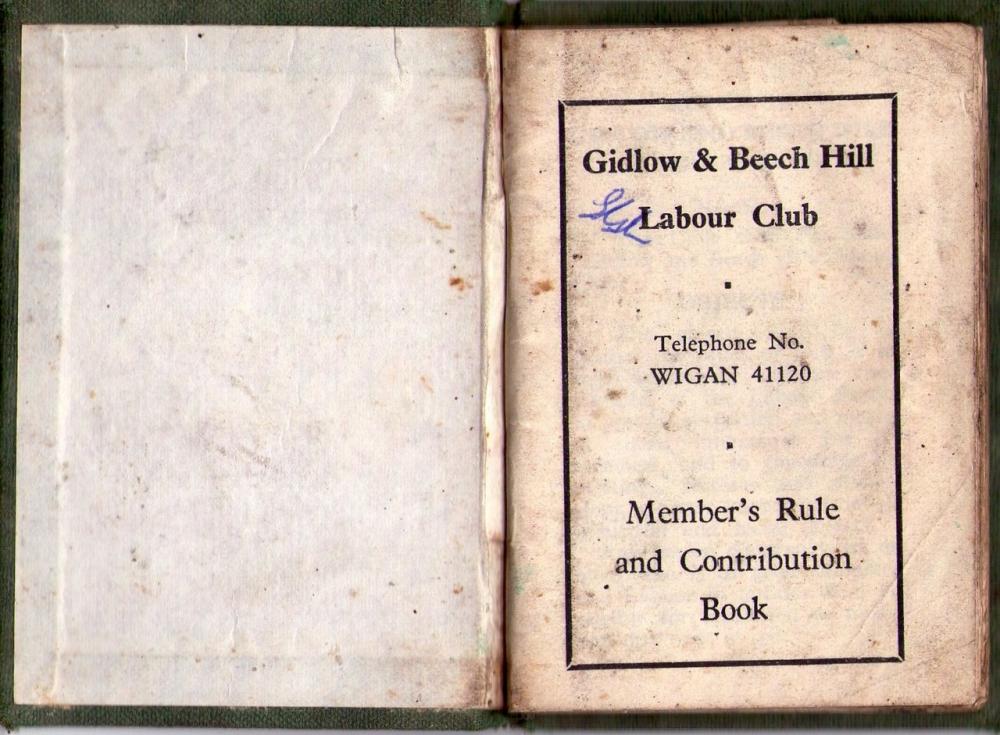 Member's rule & contribution book