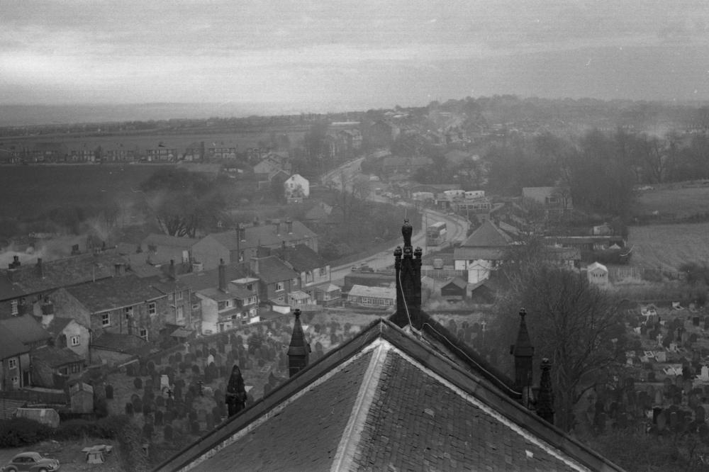 Upholland from the top of Upholland Church by Colin Pearce