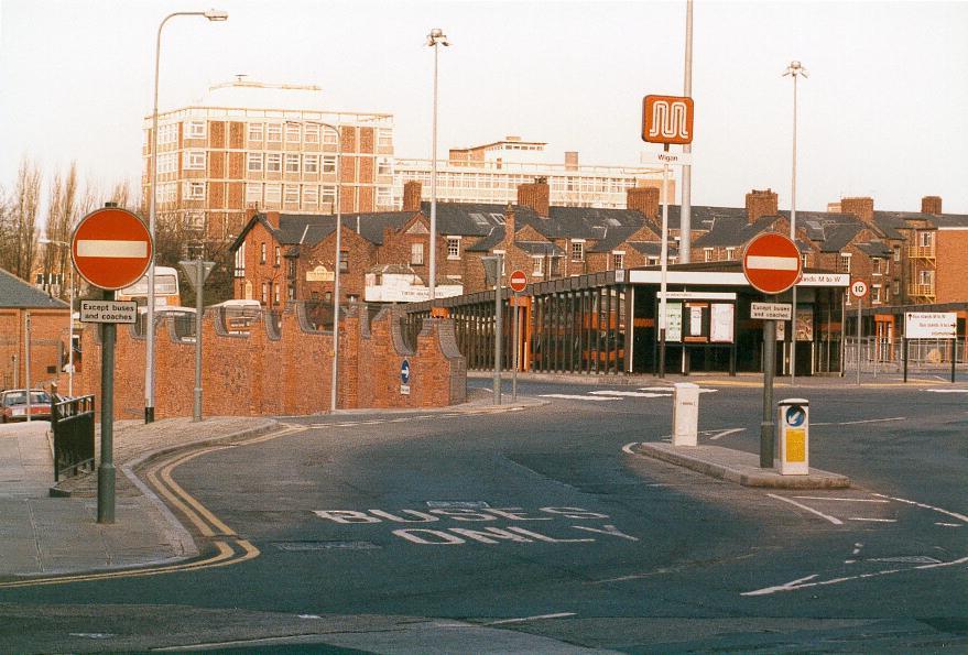 Wigan Bus Station.