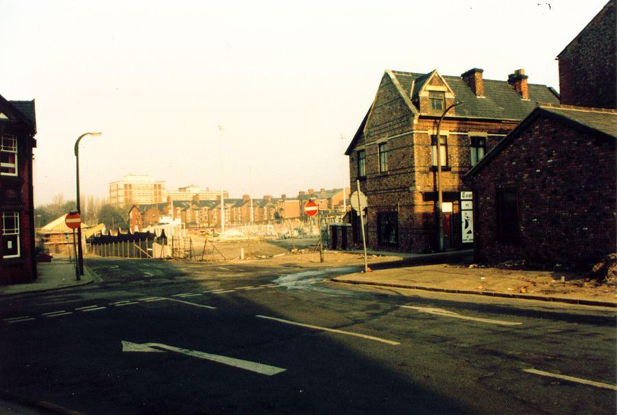 Construction of Wigan Bus Station, 1986.