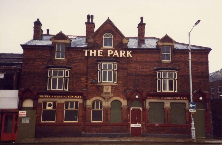 The Park Pub just before demolition.