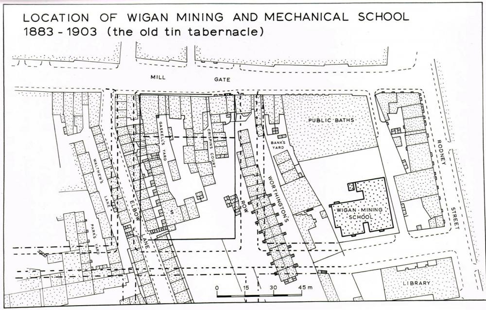 Location of the' Old Tin Tabernacle' Mining College
