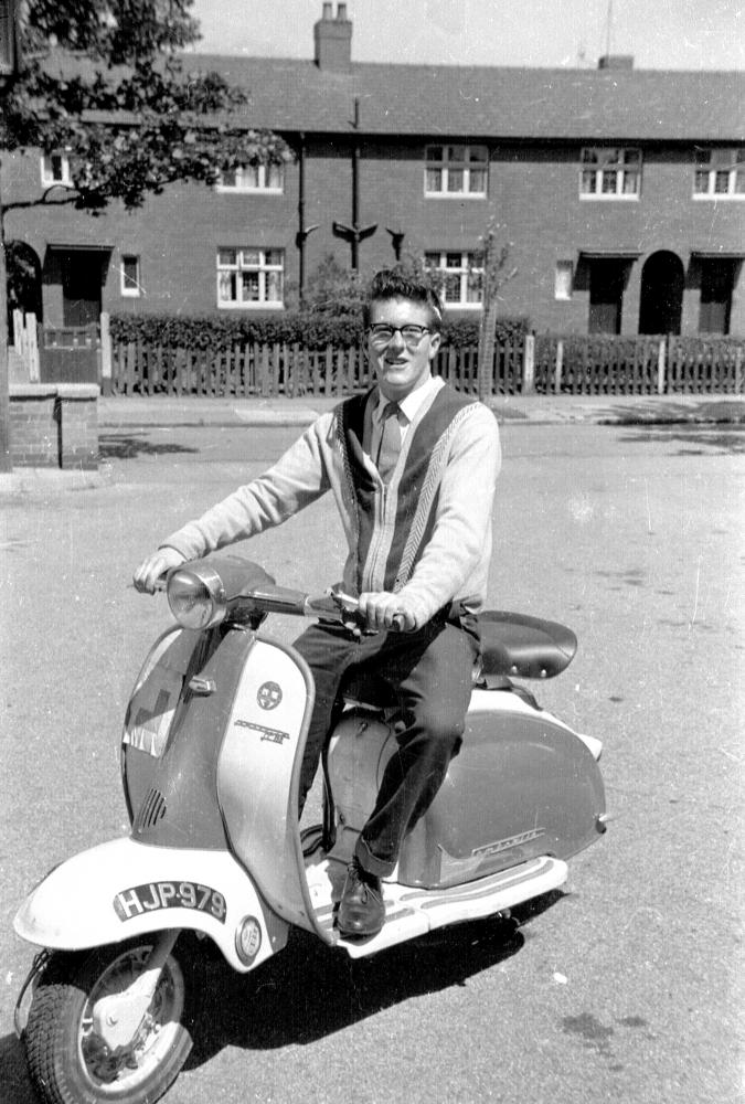 Ray Holgate complete with moped 1960's