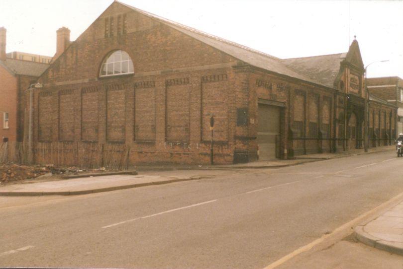 Drill Hall, Powell Street, shortly before demolition.
