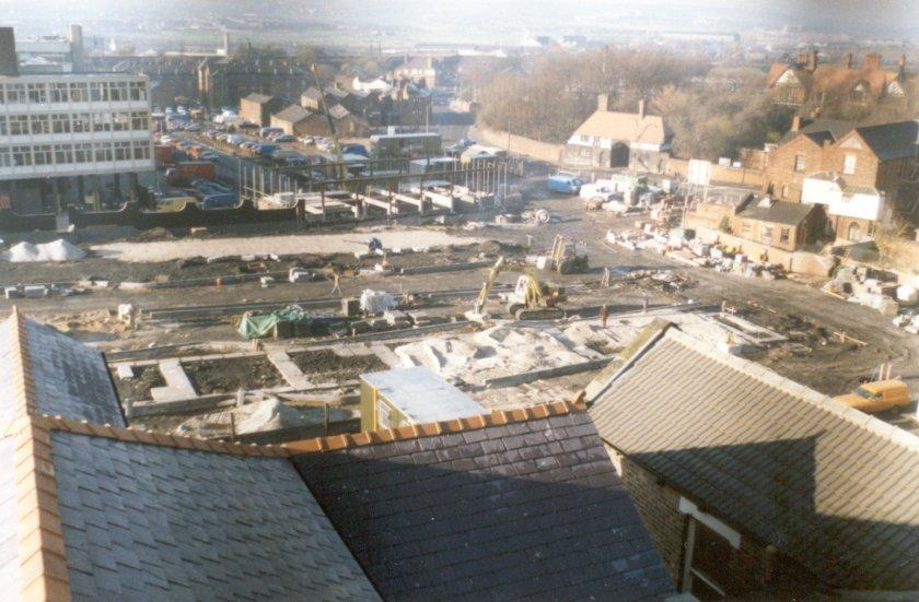 Construction of Wigan Bus Station.
