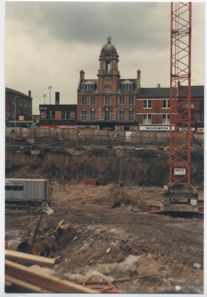 Site of the old Market Hall after its demolition 